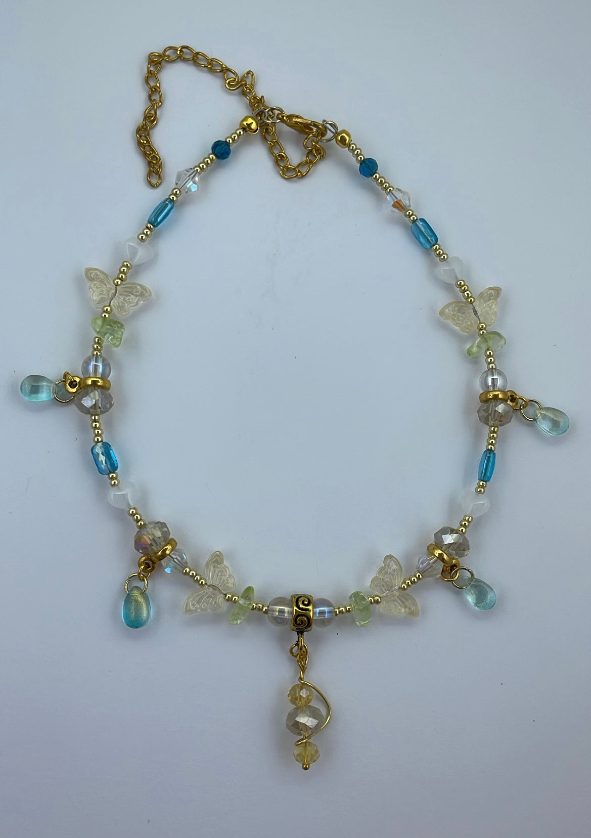 Golden chrysalis choker