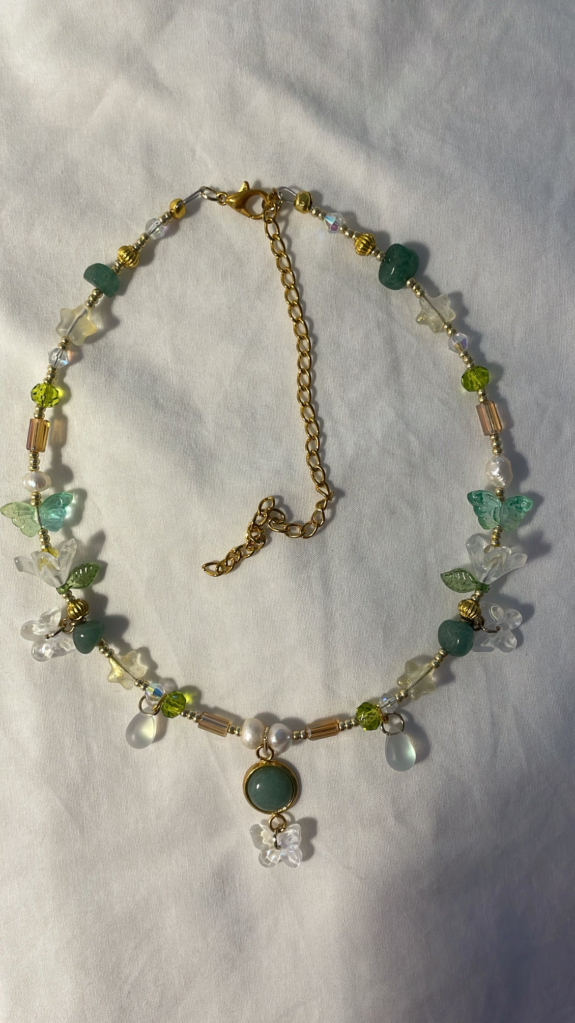 Ice garden (aventurine) necklace