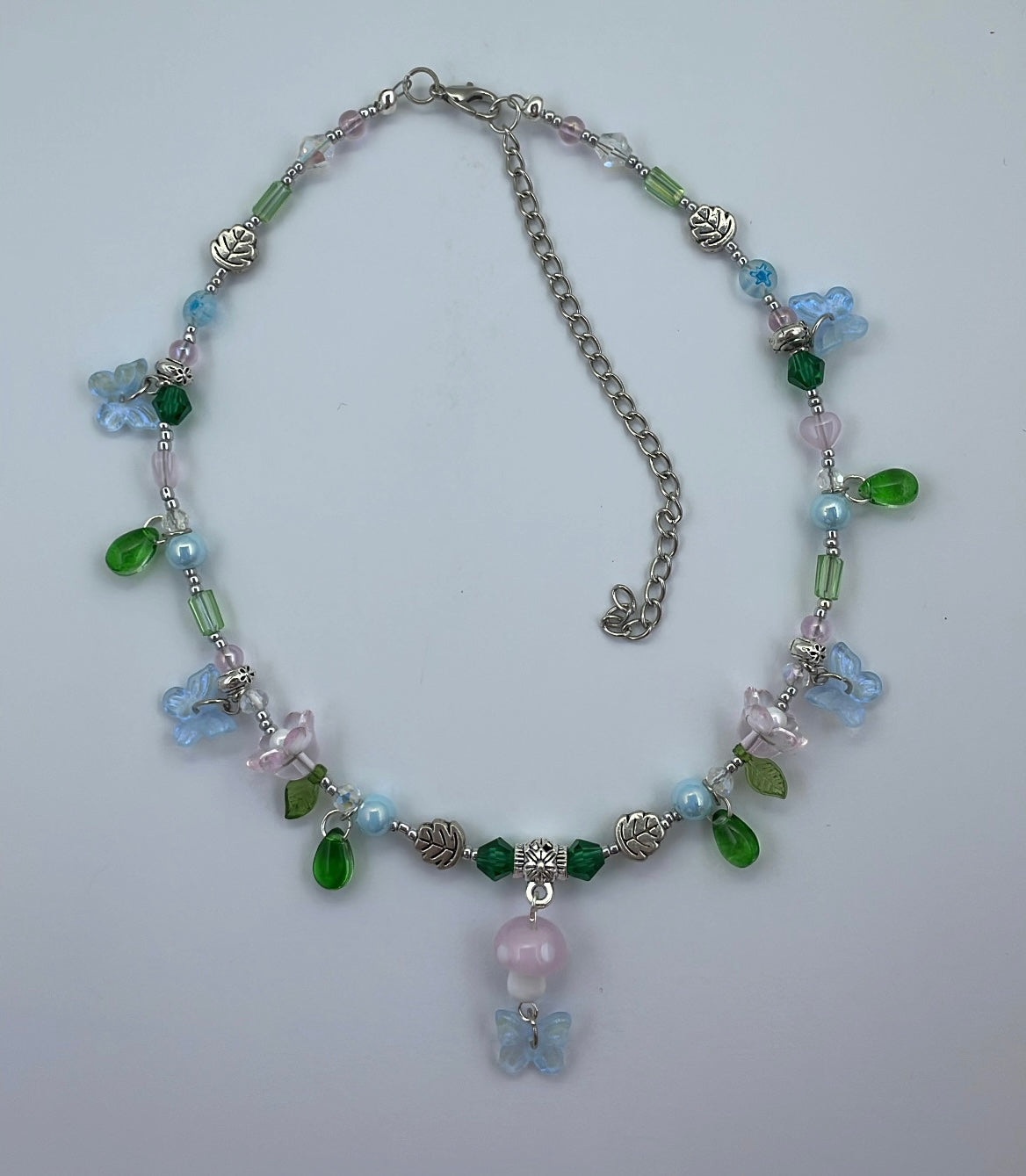 Blushing mushroom choker