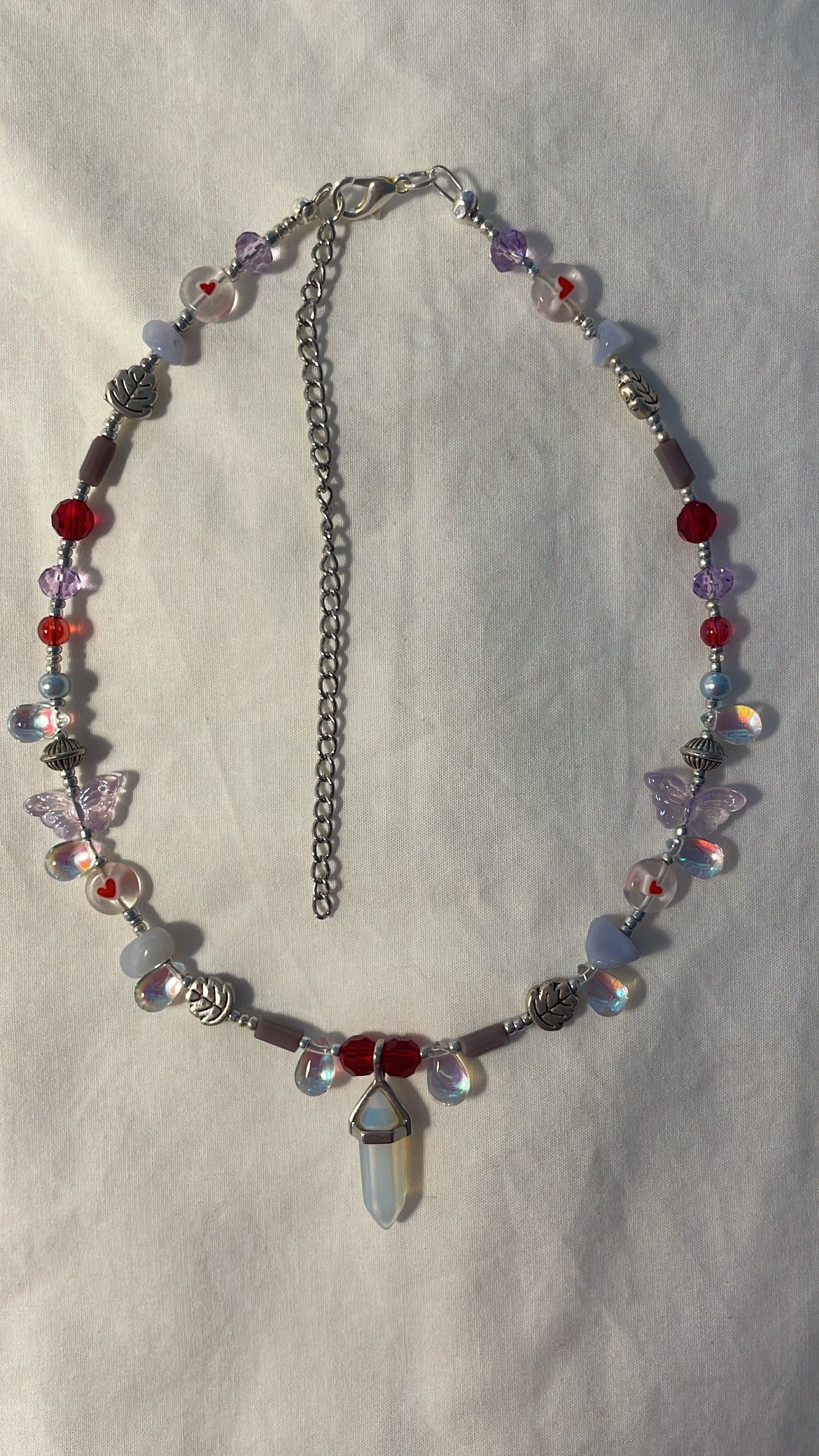 Blood Moon twilight (opalite) necklace