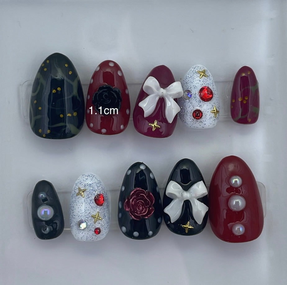 Punk pixie press on nails