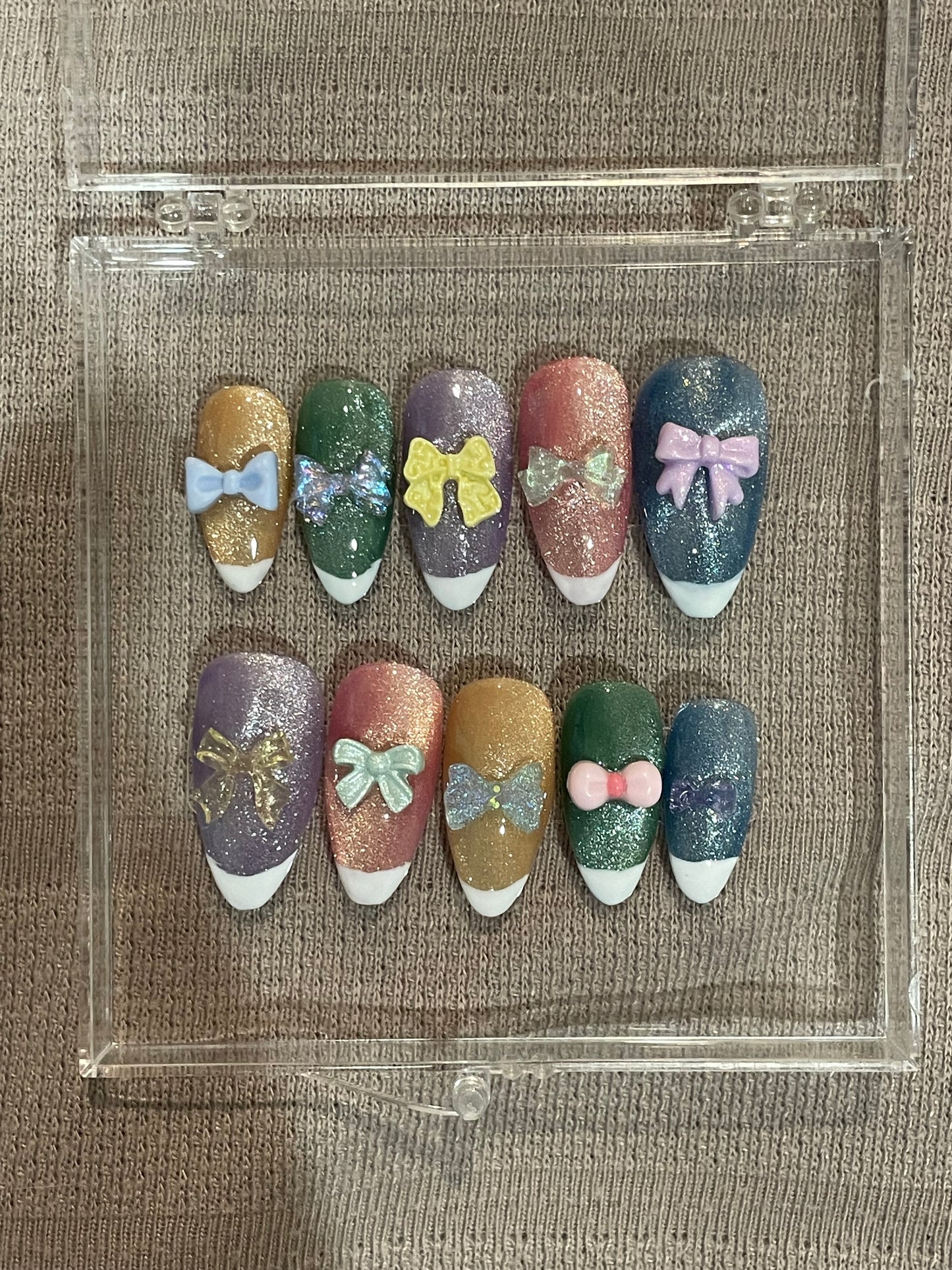 The bow drawer press on nails