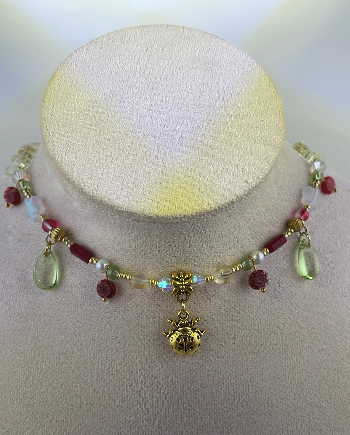 Summer ladybird choker