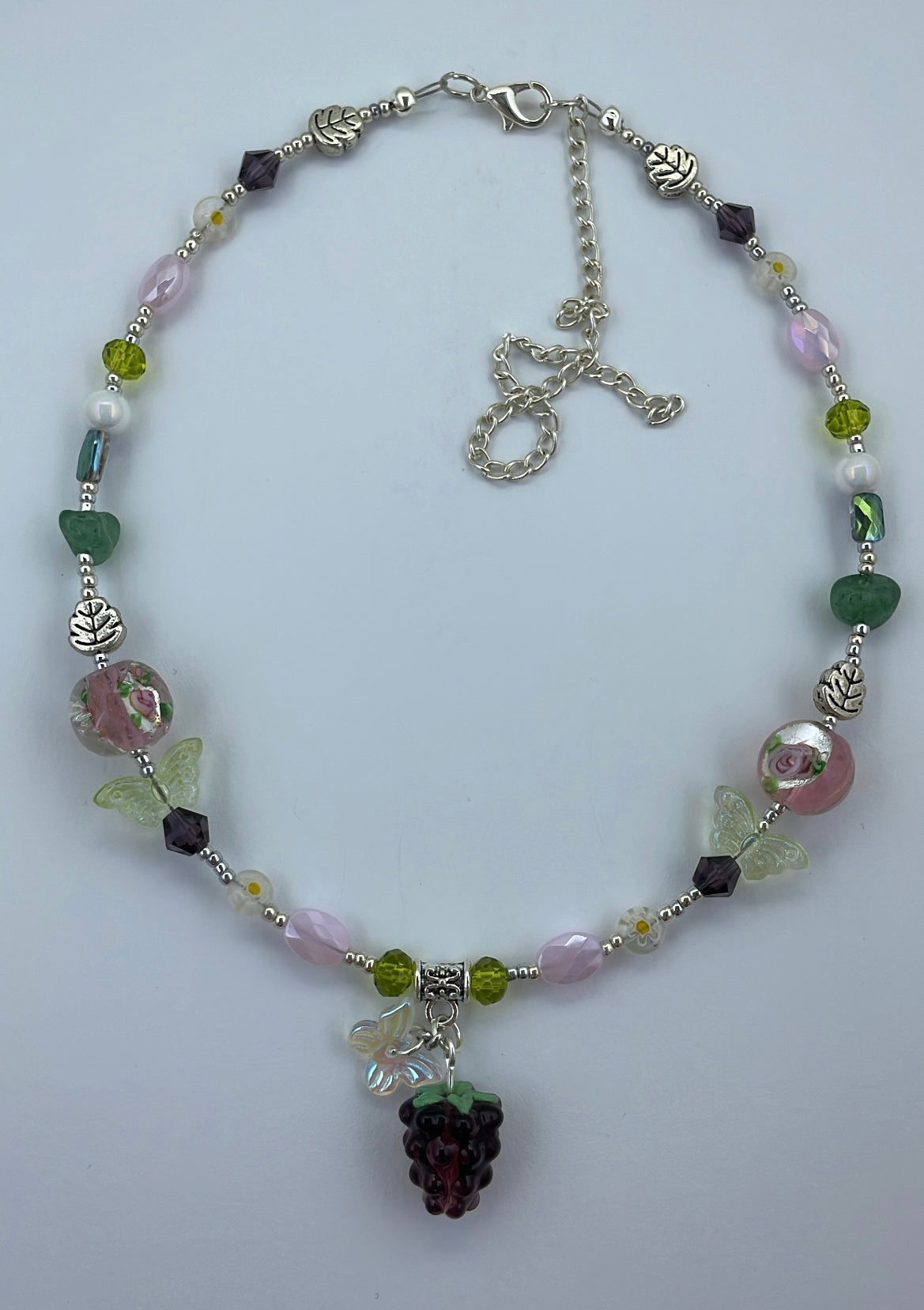 Blackberry glitterbug choker