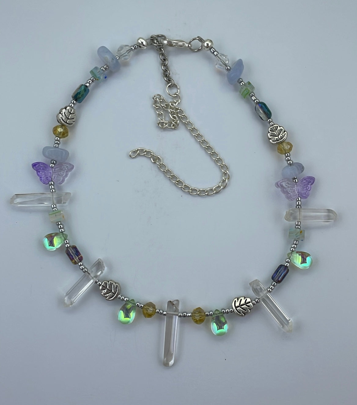 Mossy Ice crystals choker