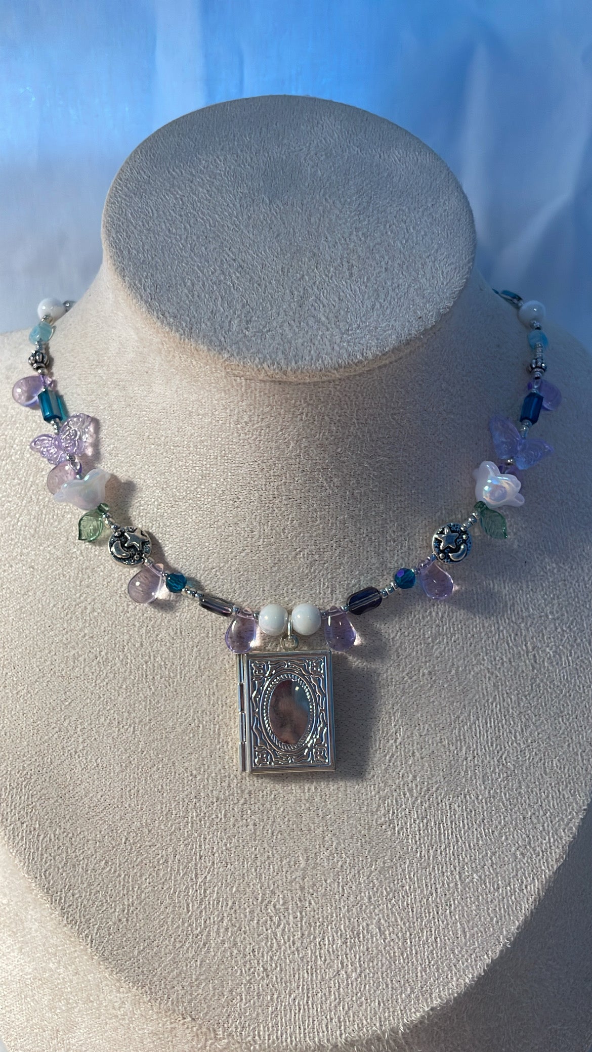 Violetta locket necklace