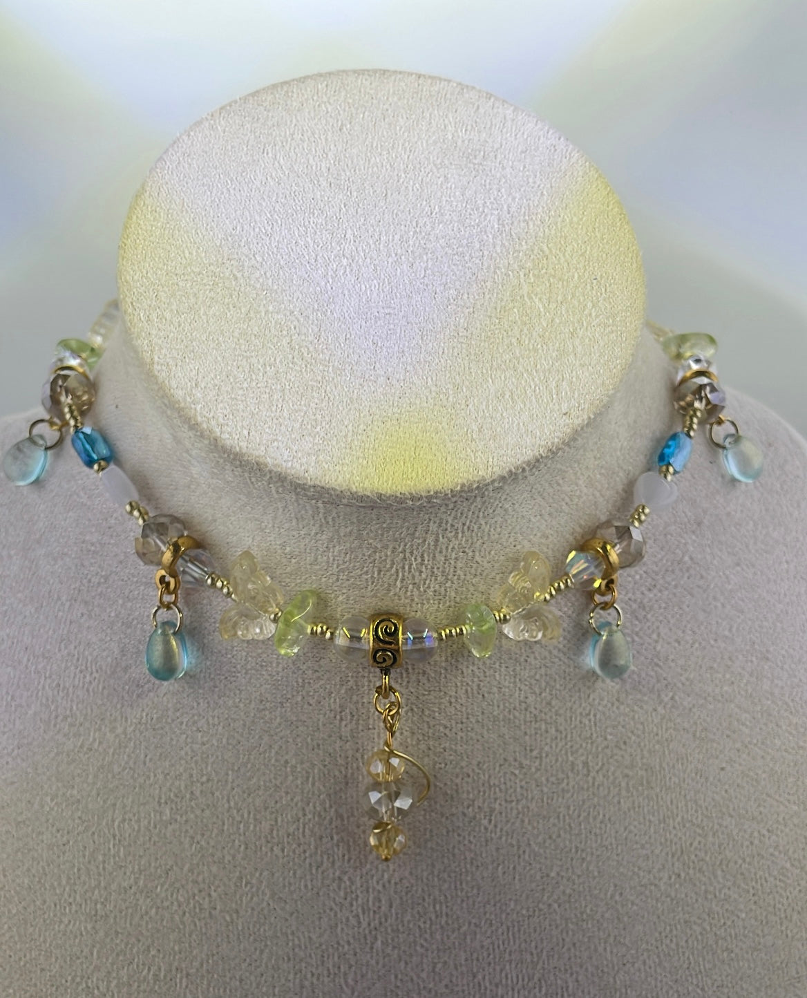 Golden chrysalis choker