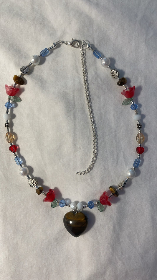 Winter bark (tigereye) necklace