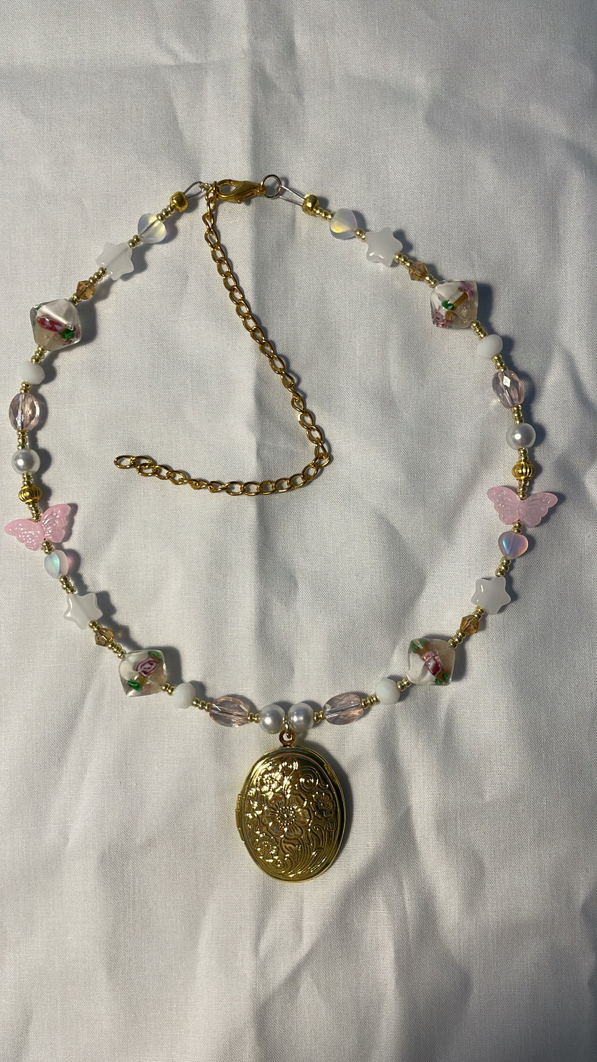 Mira locket necklace