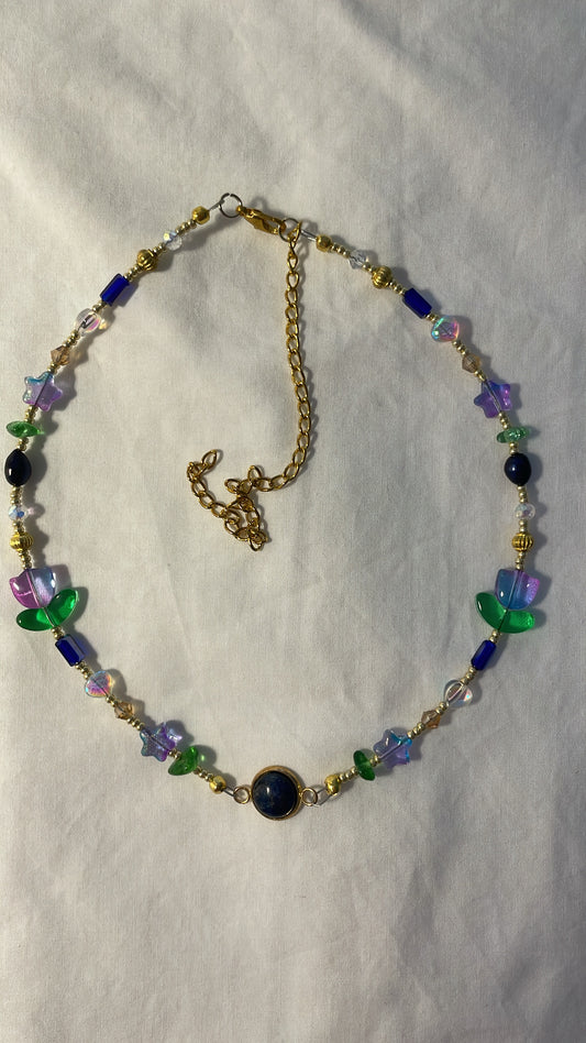 Midnight promenade (lapis lazuli) necklace