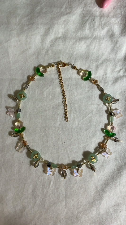 Sunrise storm teardrop necklace