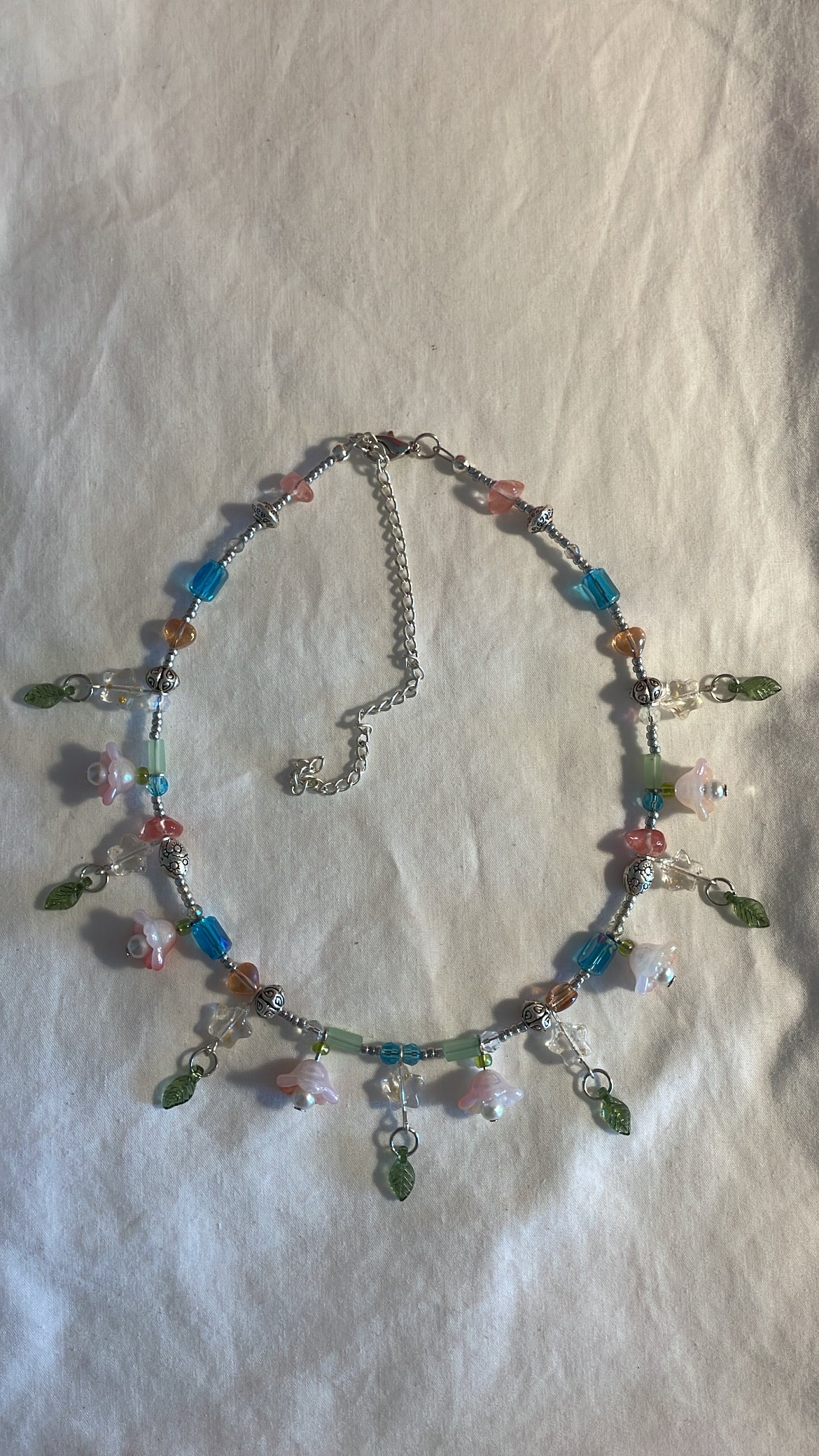 Starry gladiolus necklace