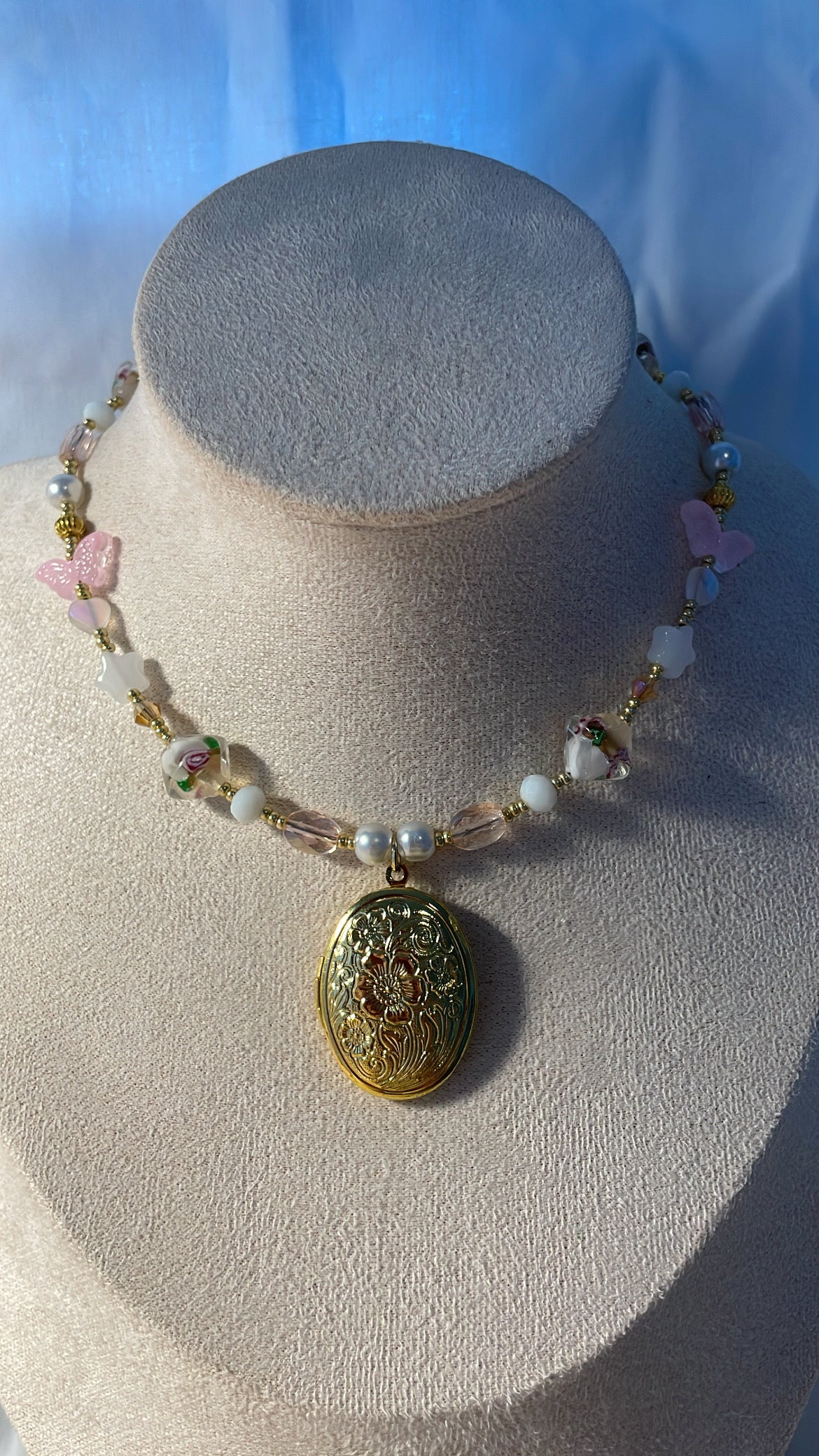 Mira locket necklace