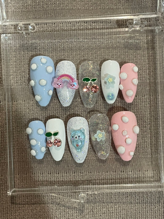 2000s toy box press on nails