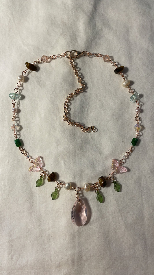 Blushing spring necklace