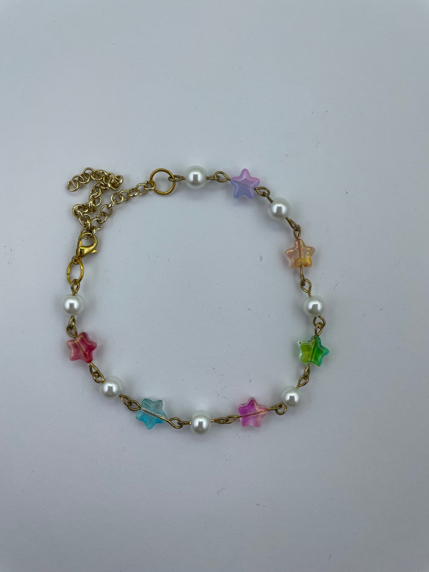 Rainbow stars bracelet