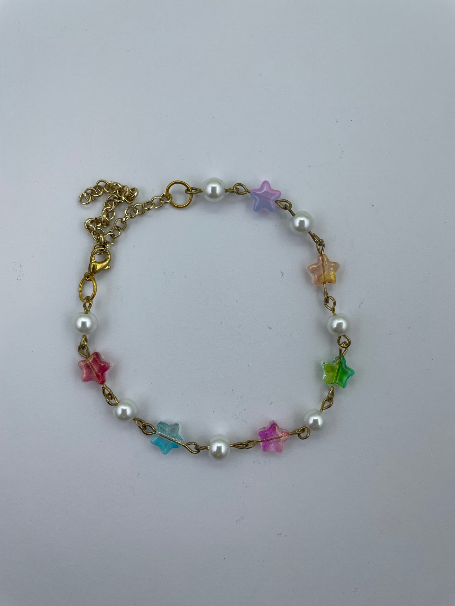 Rainbow stars bracelet