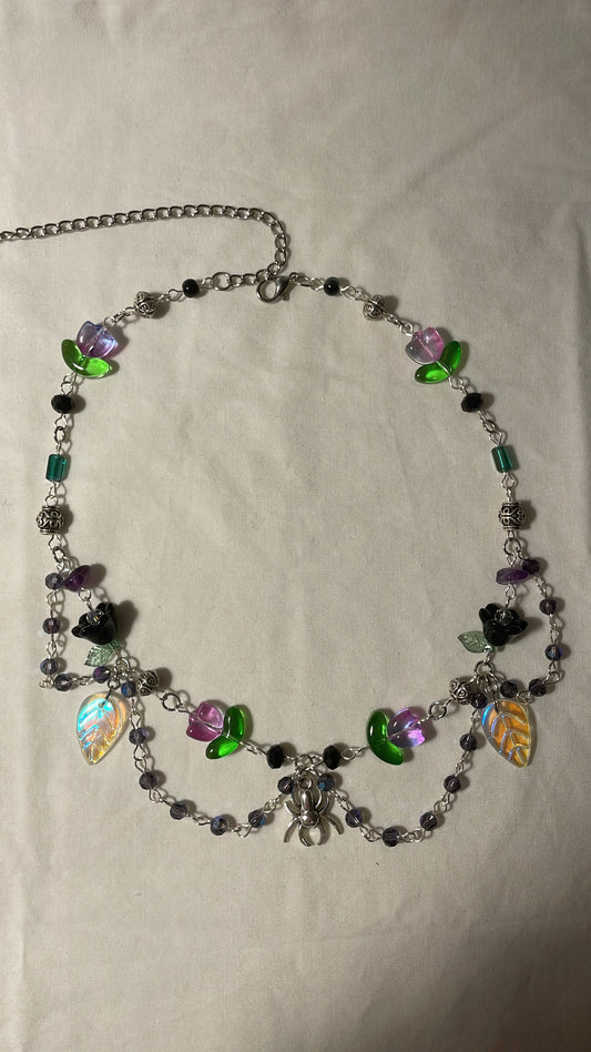 Arachne’s loom necklace