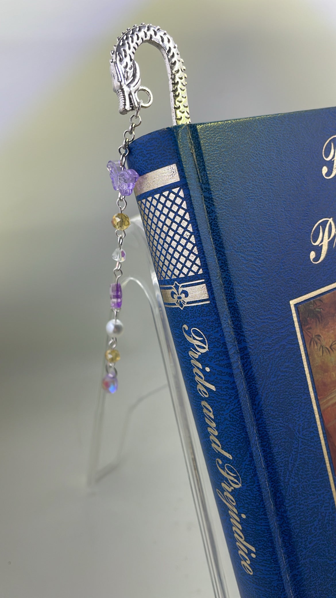 Purple droplet bookmark